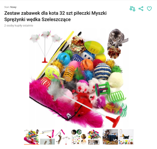 Miaumega - Zestaw 32 Zabawek dla Kota | Nekoro™