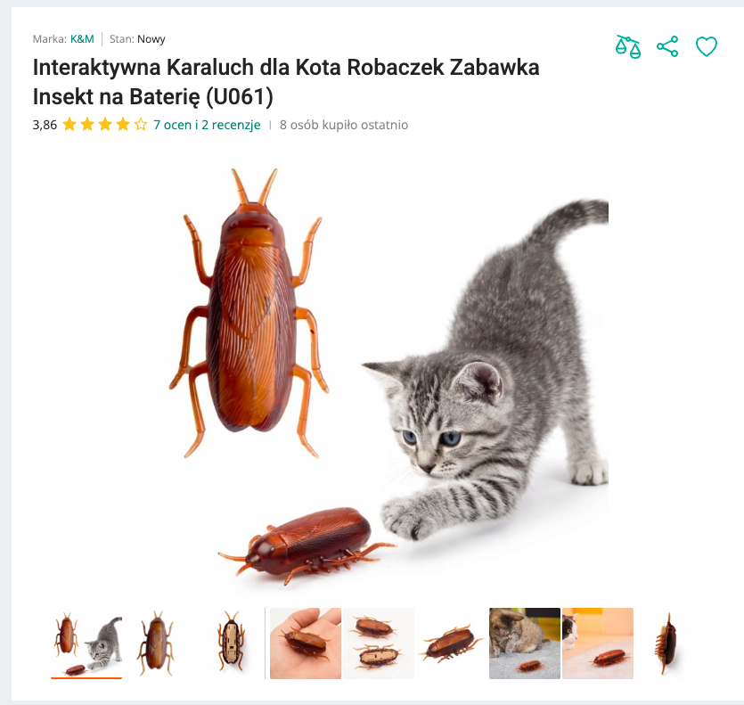 Miauroach - Ruchomy Karaluch na Baterię | Nekoro™