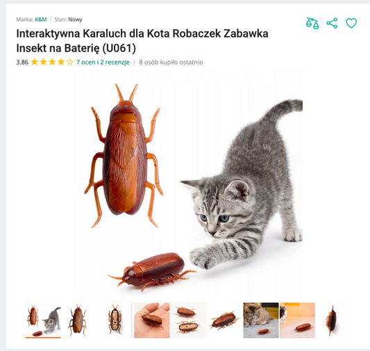Miauroach - Ruchomy Karaluch na Baterię | Nekoro™