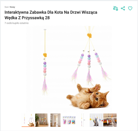 Miauhang - Wisząca Wędka z Przyssawką na Drzwi | Nekoro™