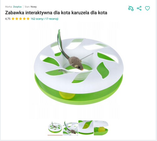 Miauspin - Karuzela z Torem, Piłką i Myszką | Nekoro™