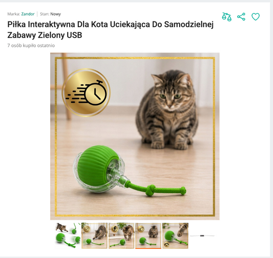 Miaurun - Uciekająca Piłka USB z Ogonkiem | Nekoro™
