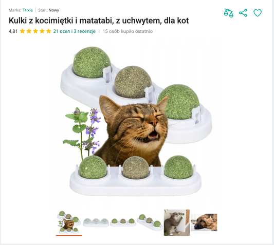 Miaulick - Potrójne Kulki Kocimiętki i Matatabi do Lizania | Nekoro™
