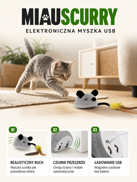 Miauscurry - elektroniczna myszka USB | Nekoro