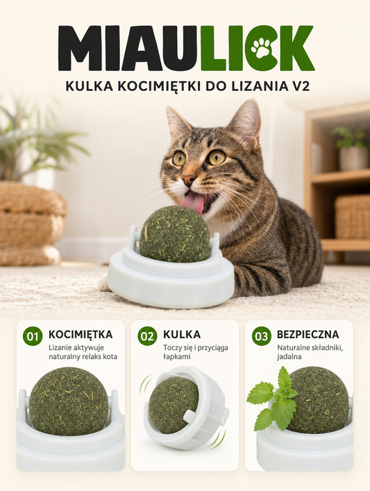 Miaulick - kulka kocimiętki do lizania v2 | Nekoro