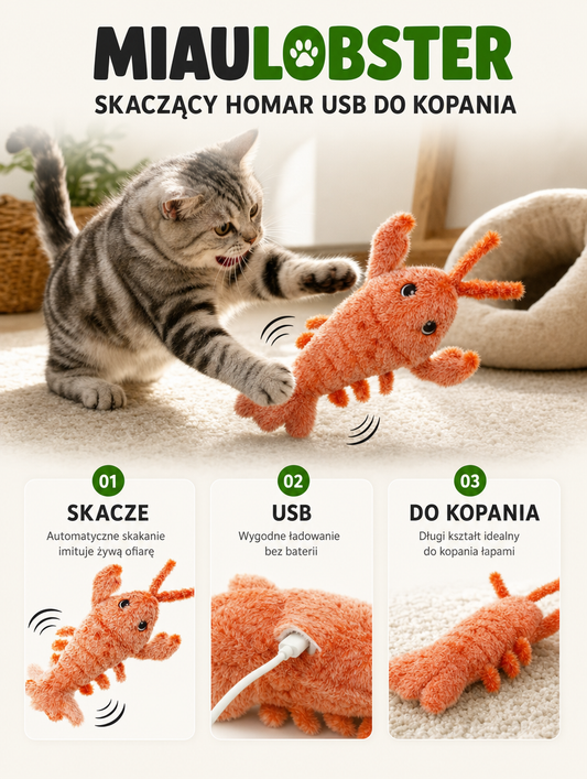 Miaulobster - skaczący homar USB do kopania | Nekoro