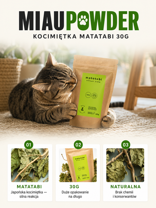 Miaupowder - japońska kocimiętka matatabi 30g | Nekoro