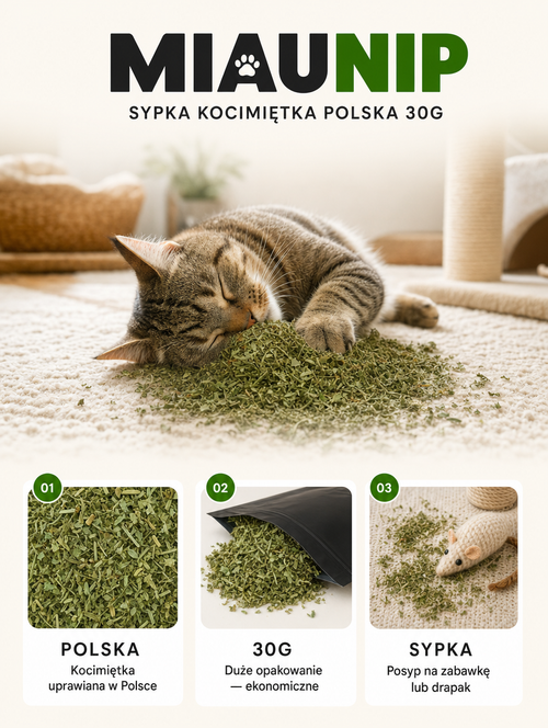 Miaunip - sypka kocimiętka polska 30g | Nekoro