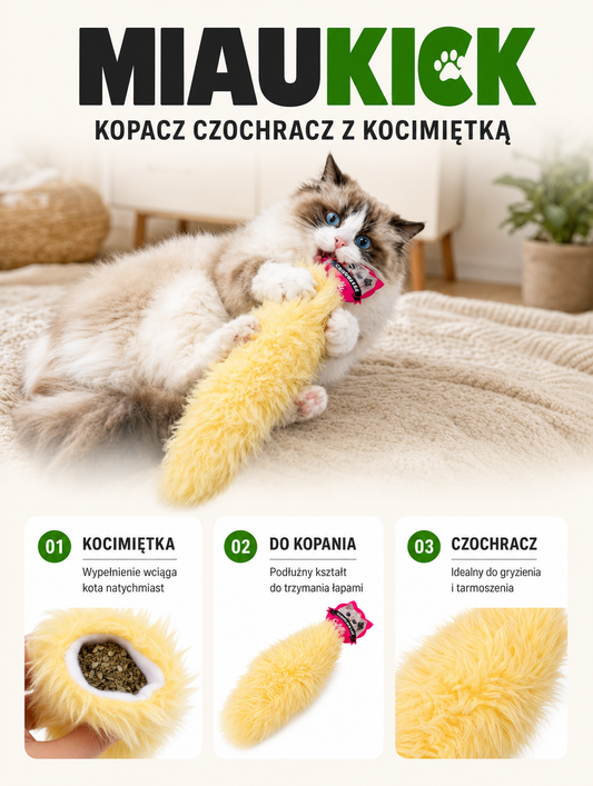 Miaukick - kopacz czochracz z kocimiętką | Nekoro