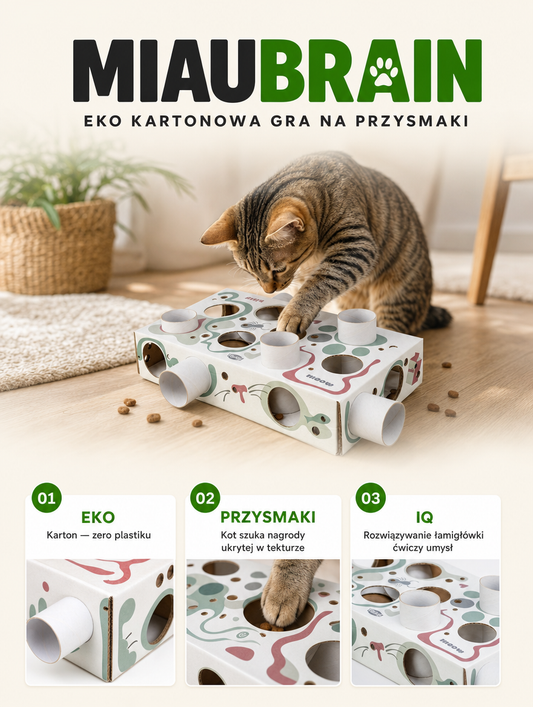 Miaubrain - eko kartonowa gra na przysmaki | Nekoro