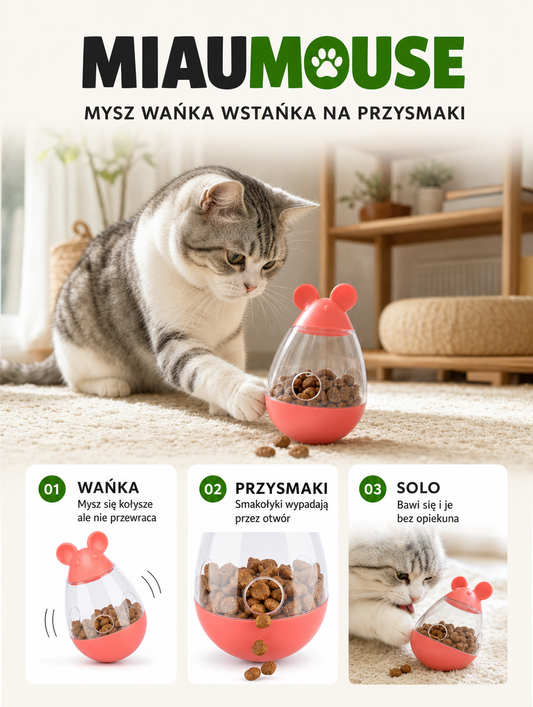 Miaumouse - mysz wańka wstąńka na przysmaki | Nekoro