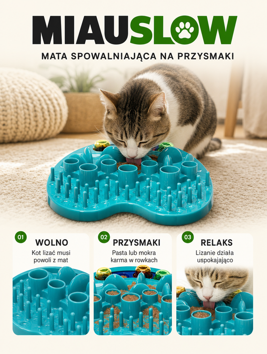 Miauslow - mata spowalniająca na przysmaki | Nekoro